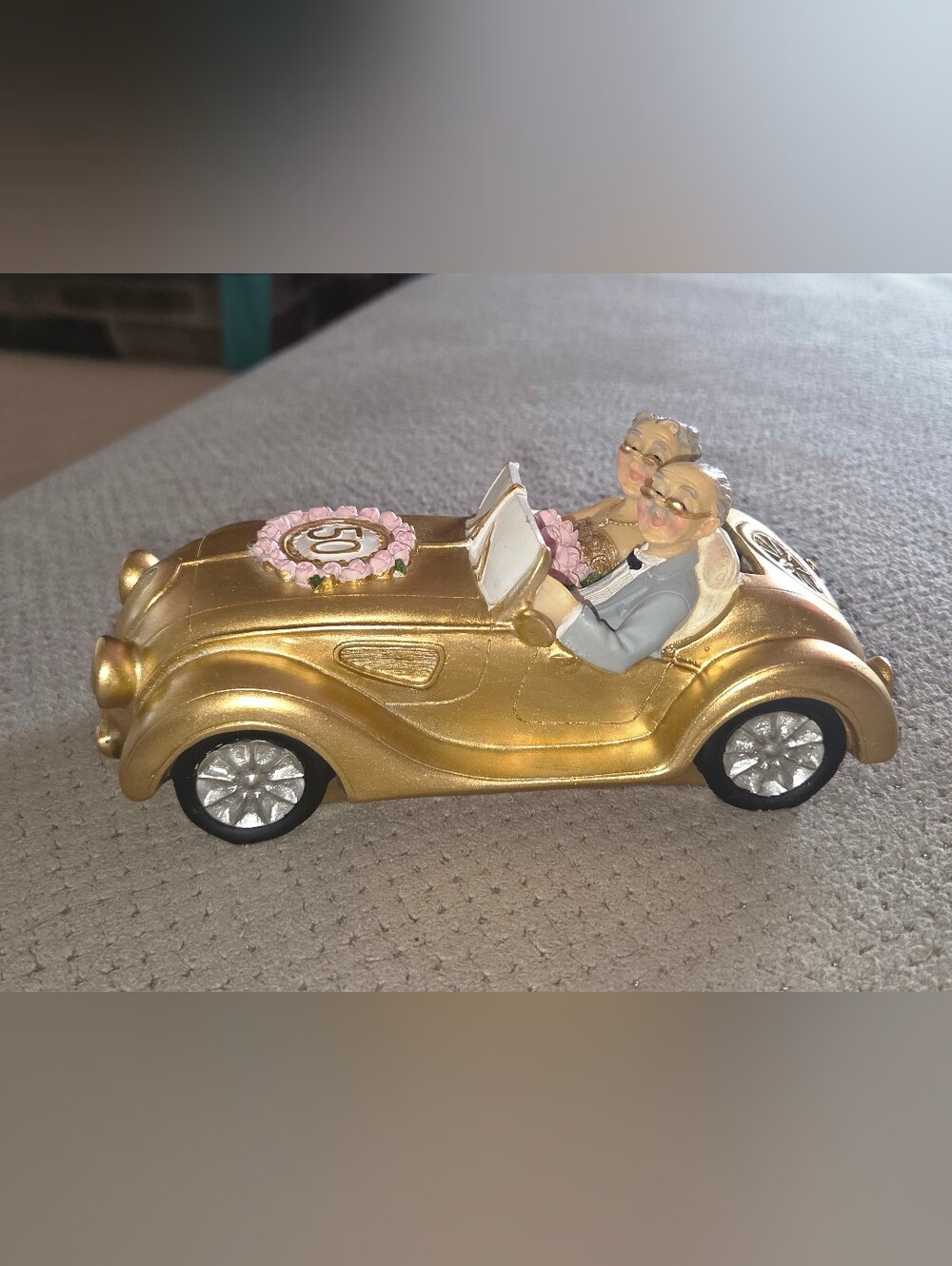 Wedding Anniversary Gift Creative Piggy Bank Old Couple Resin Grandpa Grandma